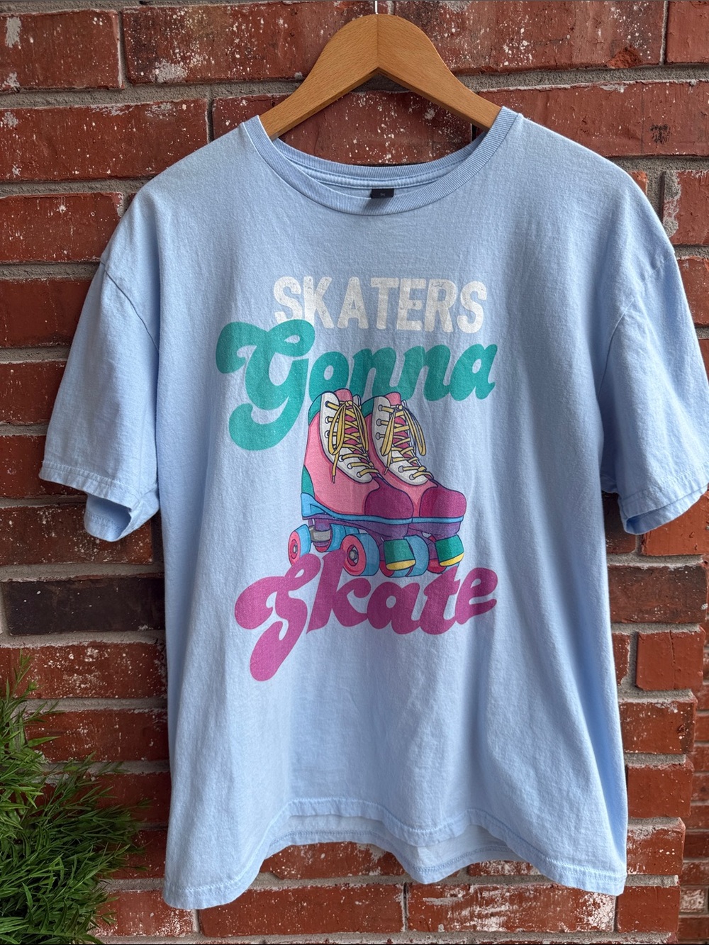 Gildan Skaters Gonna Skate T-Shirt - Light Blue